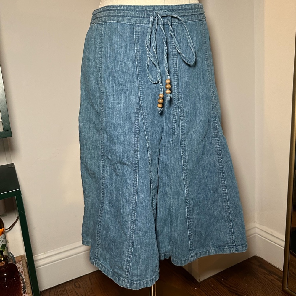 Liz Claiborne Denim Midi Skirt